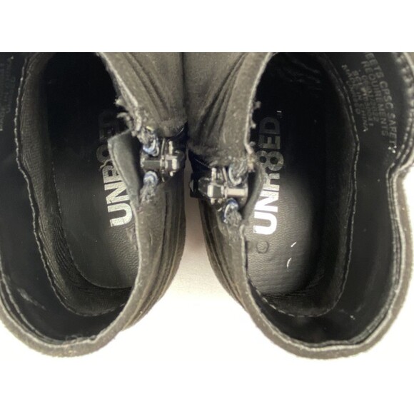 UNR8AD Boots Toddler Girl 5.5 Black Suede Ankle Booties Bow Detail Fall MINT! - Picture 8 of 9